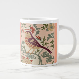 Birds Coffee Cup tapestry appearance Arts & Crafts