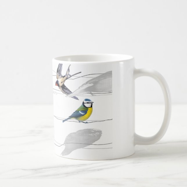 birds coffee mug (Right)