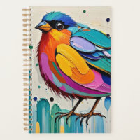 Birds colourful art abstract fat giant cute funny 