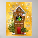 Birds Count Down to Christmas Advent Calendar Poster<br><div class="desc">What fun it'll be for children to color in each new day leading up to Christmas on this advent calendar poster. The little birds have already decorated their house and themselves for the holidays and will welcome children into their home.</div>