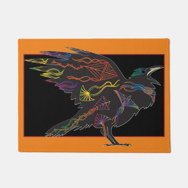 Birds Crow or Ravens & Kites Doormat (Front)