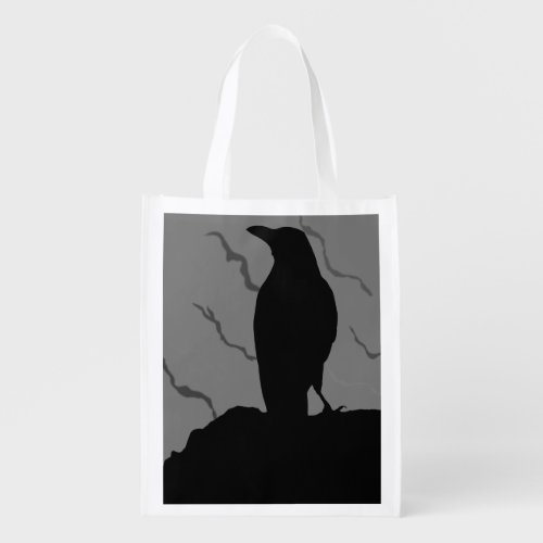 Birds Crows Raven Blackbird  Grocery Bag
