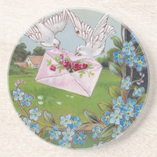 Birds Deliver the Mail Drink Coaster