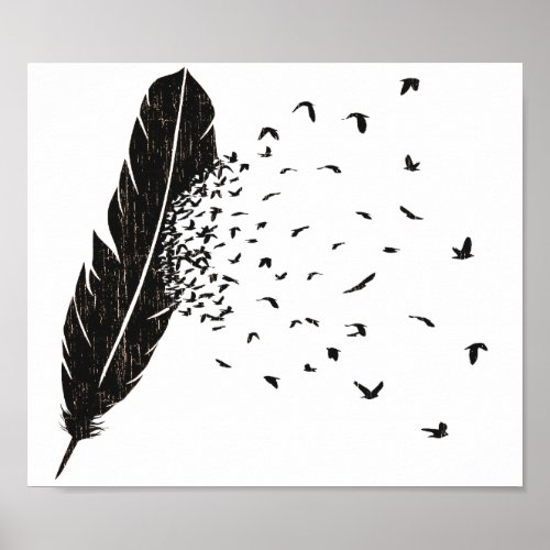 Birds Erupting of a Feather Poster