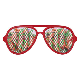 Bird's Eye Chili Peppers Aviator Sunglasses
