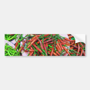 Bird's Eye Chili Peppers Bumper Sticker