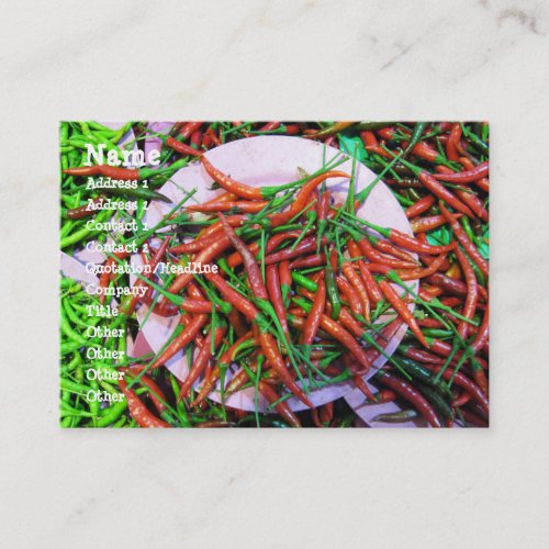 Birds Eye Chili Peppers Business Card