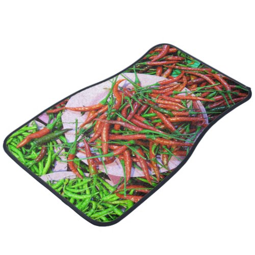 Birds Eye Chili Peppers Car Floor Mat