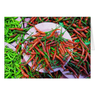Bird's Eye Chili Peppers Card