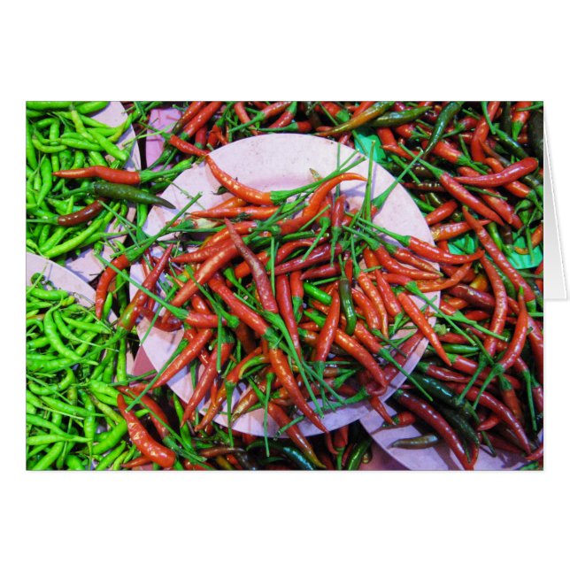 Bird's Eye Chili Peppers Card (Front Horizontal)