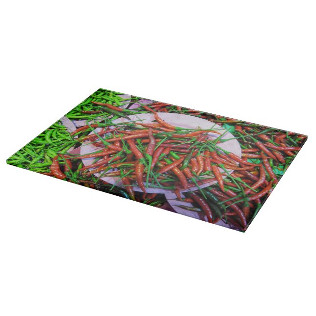 Bird's Eye Chili Peppers Cutting Board (Corner)