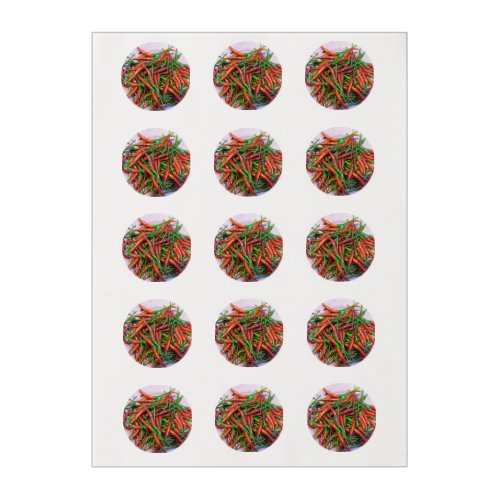 Birds Eye Chili Peppers Edible Frosting Rounds