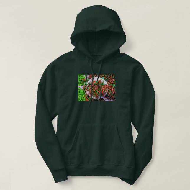 Bird's Eye Chili Peppers Hoodie (Design Front)