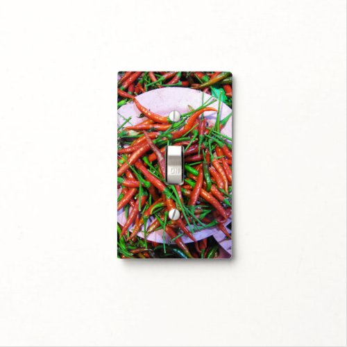 Birds Eye Chili Peppers Light Switch Cover