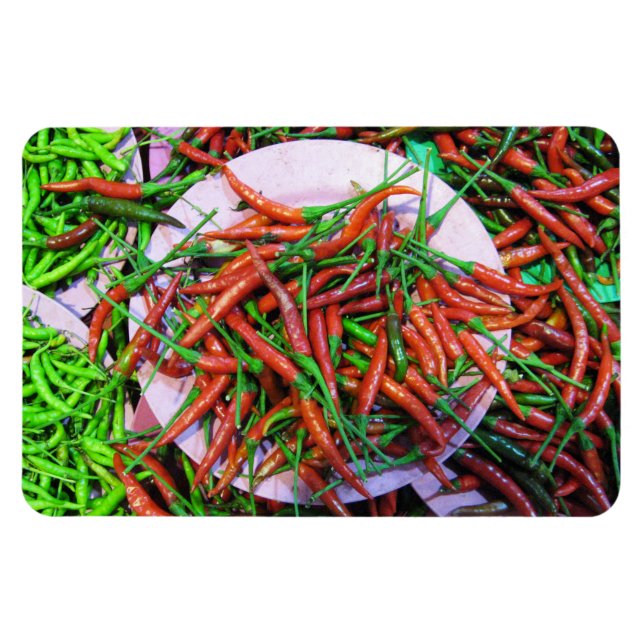 Bird's Eye Chili Peppers Magnet (Horizontal)