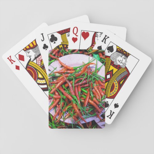 Birds Eye Chili Peppers Poker Cards