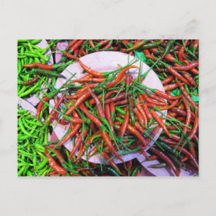 Bird's Eye Chili Peppers Postcard