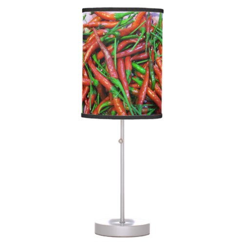 Birds Eye Chili Peppers Table Lamp