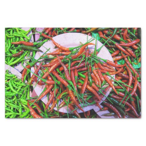 Birds Eye Chili Peppers Tissue Paper