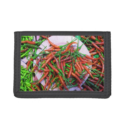 Birds Eye Chili Peppers Trifold Wallet