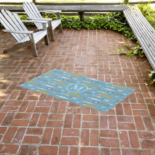 birds eye view boats ships On the River ANY color Outdoor Rug