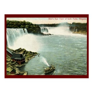 Bird's Eye View, Niagara Falls Vintage Postcard