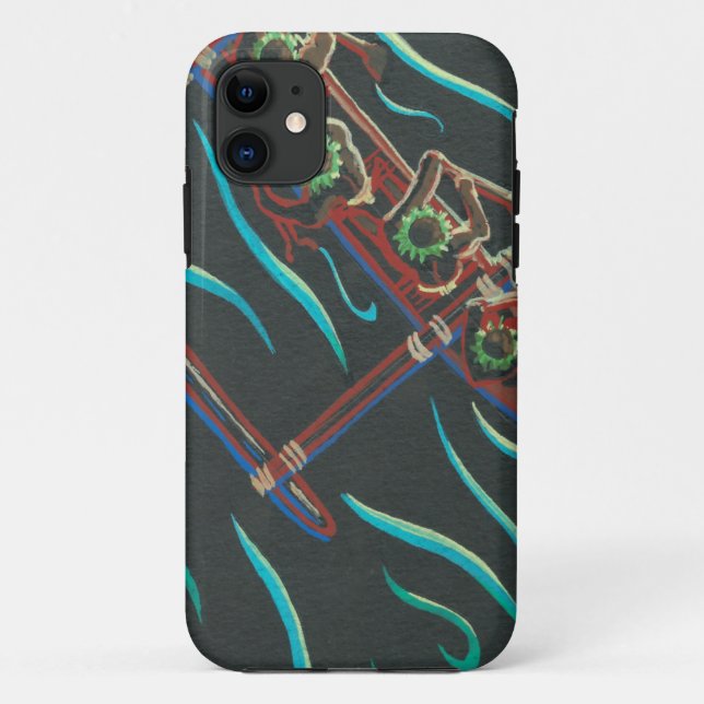 Birds Eye View of Hawaiian Canoe Case-Mate iPhone Case (Back)