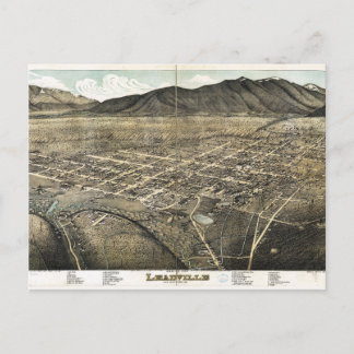 Bird's eye view of Leadville, Colorado (1879) Postcard