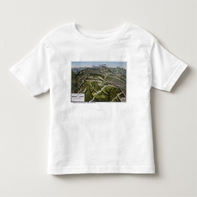 Bird's Eye View of Mountain Toddler T-shirt (Front)