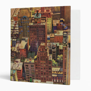 Bird's-Eye View of New York City by John Falter Binder