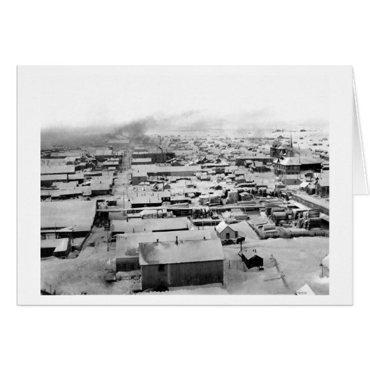 Bird's eye view of Nome, Alaska with Snow Cards (Front Horizontal)