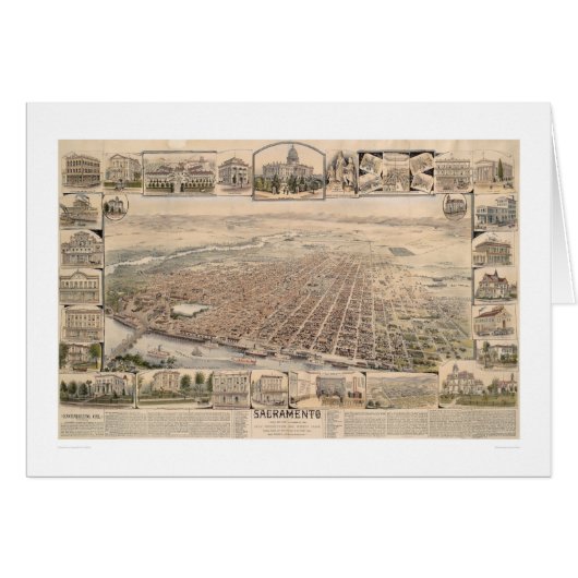 Bird's eye view of Sacramento, Calif. (1293) (Front Horizontal)