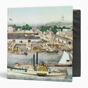 Bird's Eye View of Sixth Street Wharf 3 Ring Binder