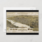Bird's Eye View of the City of Laredo Texas (1892) Postcard (Front/Back)
