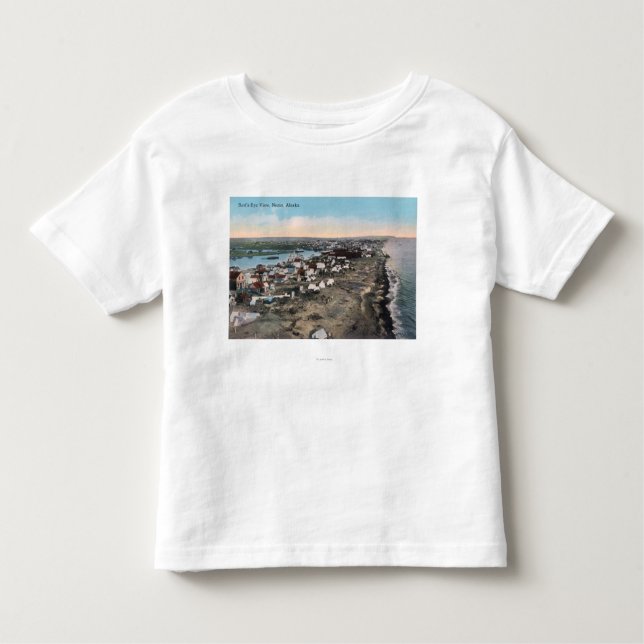 Bird's Eye View of TownNome, AK Toddler T-shirt (Front)