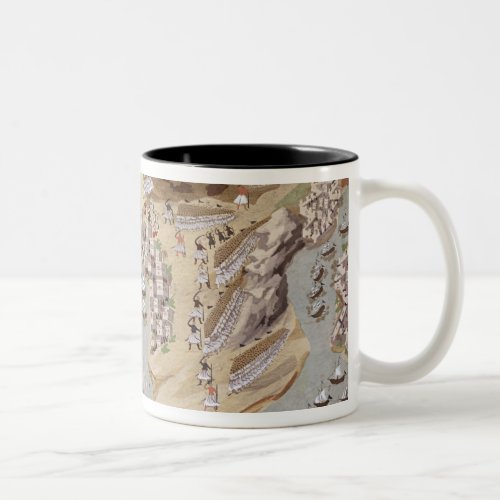 Birds_Eye View of western Greece centred on Vonit Two_Tone Coffee Mug