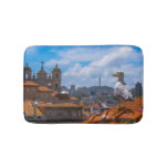 Birds Eye View Rooftops of Portugal Bath Mat