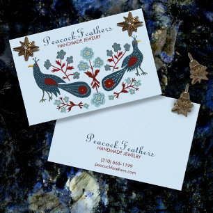 Birds Floral Earring Necklace Jewelry Display Card