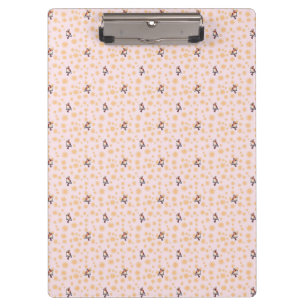 Birds floral pattern clipboard