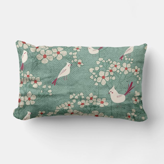 Birds & Flowers American MoJo Pillows (Front)