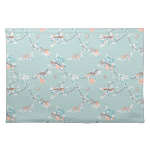 Birds & Flowers Cloth Placemat