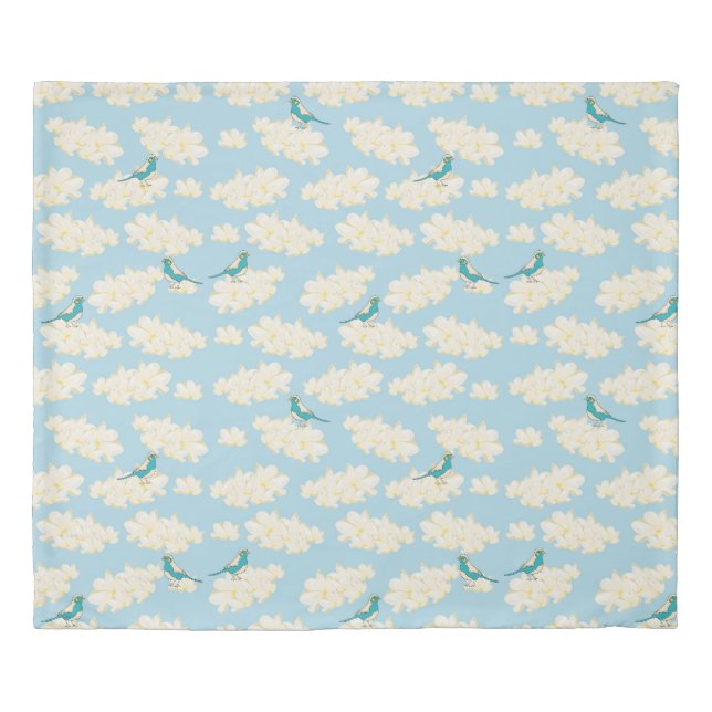 birds flowers duvet cover (Front)