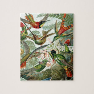 birds flowers flower bird nature vintage painting jigsaw puzzle