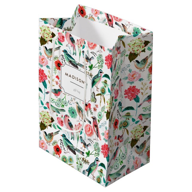 Birds & Flowers | Gift Bag (Front Angled)