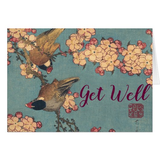 Birds Flowers Hokusai Japanese Art (Front Horizontal)