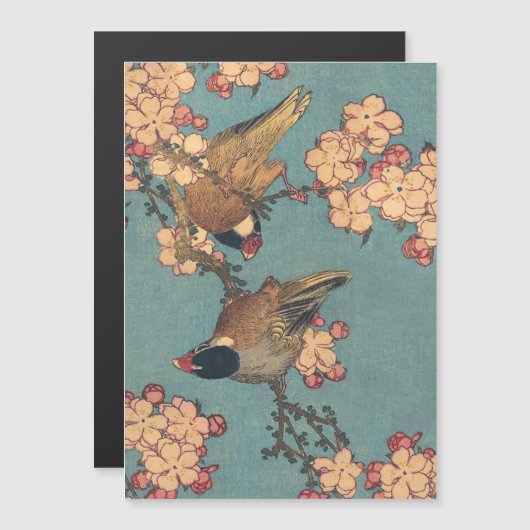 Birds Flowers Hokusai Japanese Art (Front/Back)
