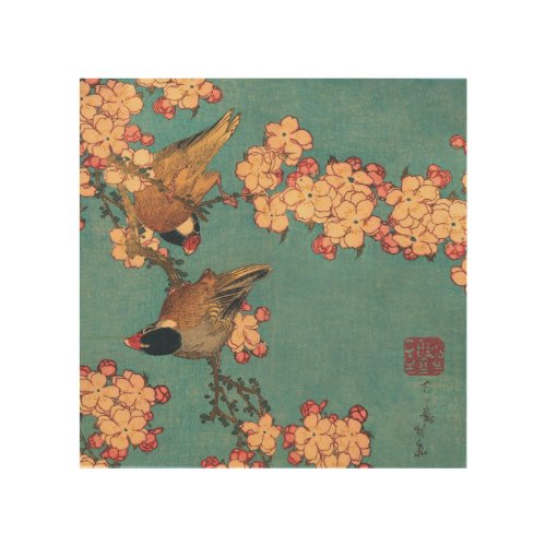 Birds Flowers Hokusai Japanese Art