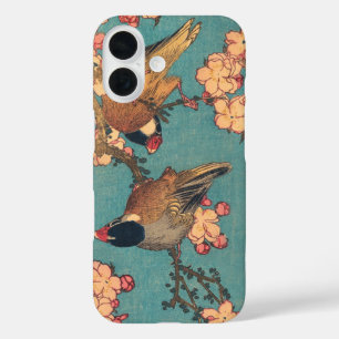 Birds Flowers Hokusai Japanese Art iPhone 16 Case
