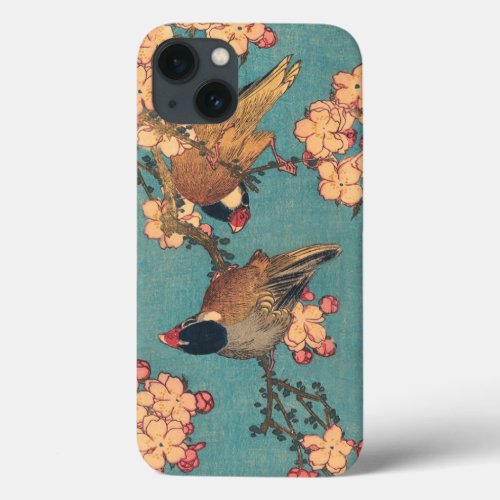 Birds Flowers Hokusai Japanese Art iPhone 13 Case