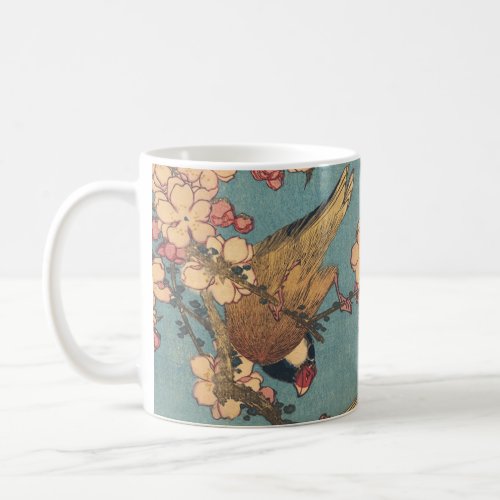 Birds Flowers Hokusai Japanese Art Coffee Mug